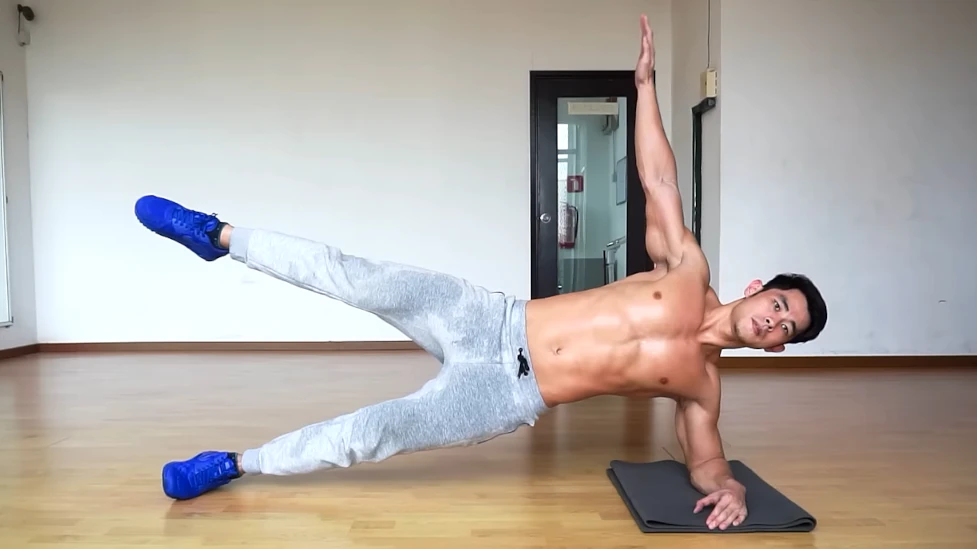 Gainage Planche Latérale Coudée Étoile