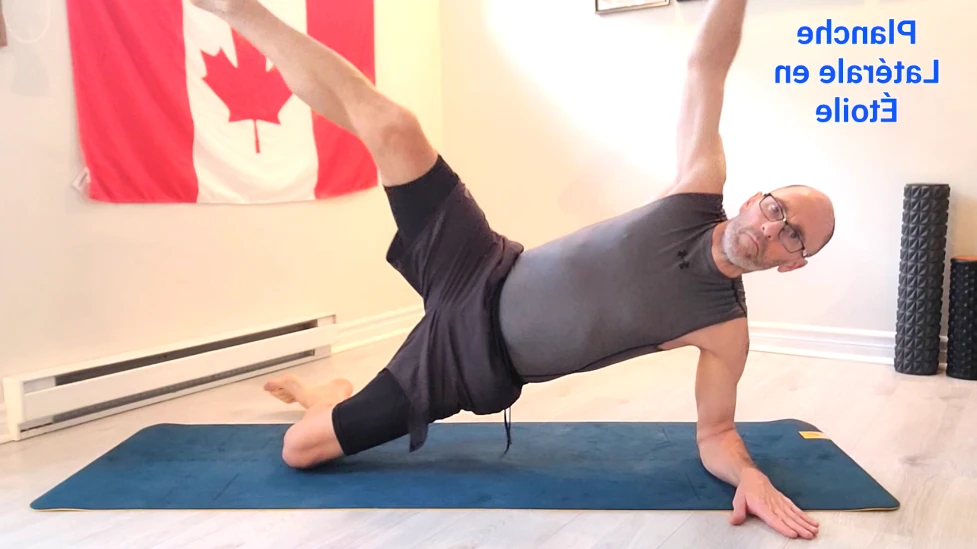 Gainage Planche Coudée Étoile sur Genou